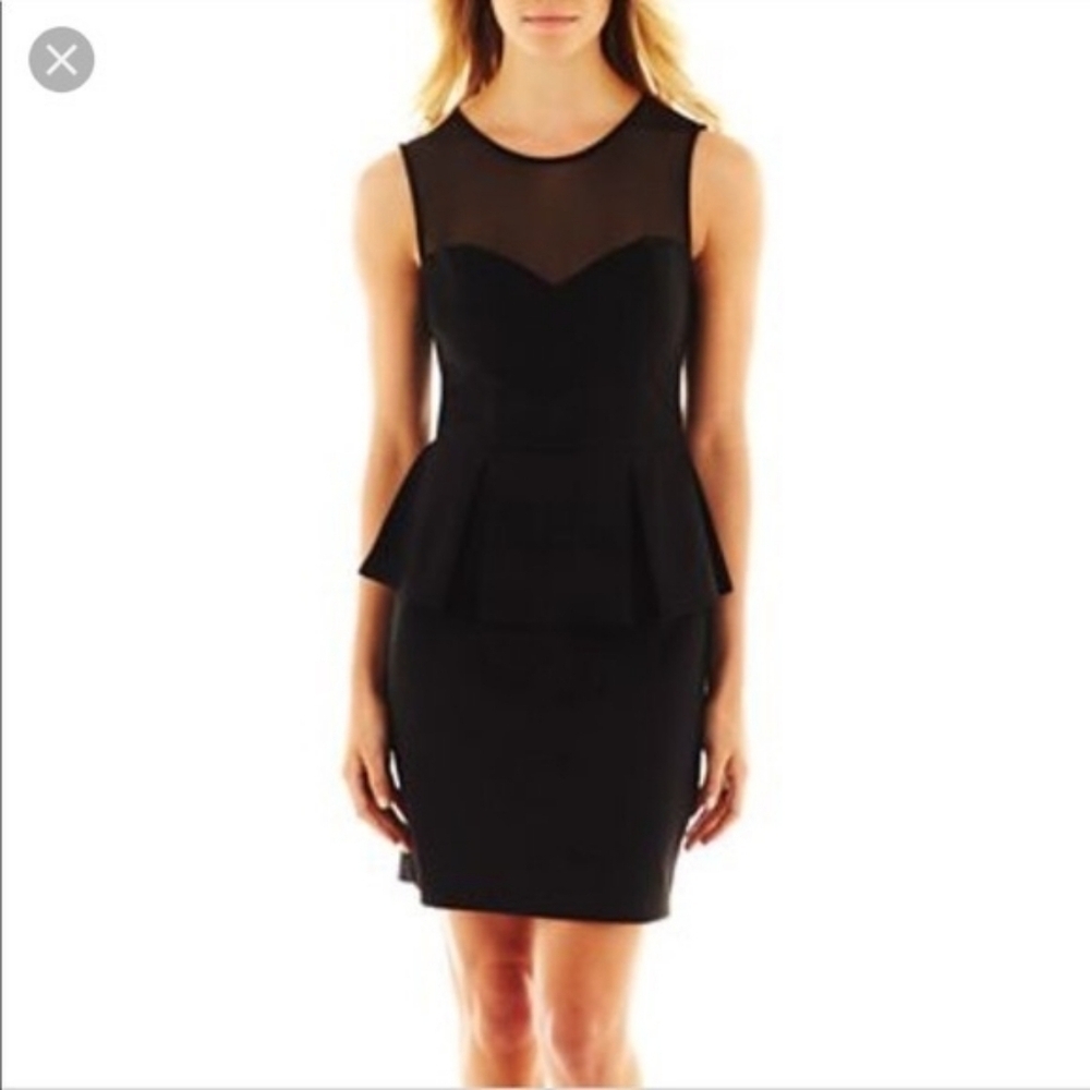 Bisou Bisou black peplum dress